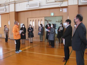 施設見学の様子(大ホール)